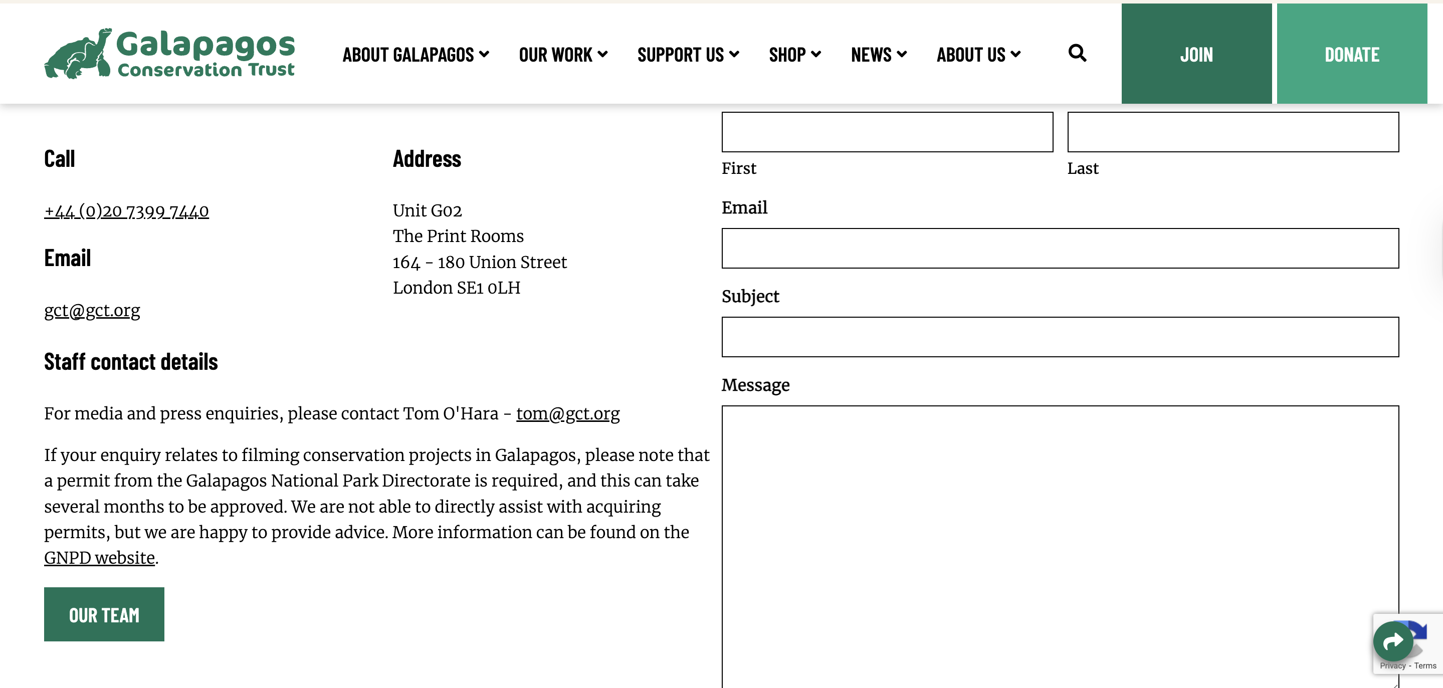 contact-information-website-policy